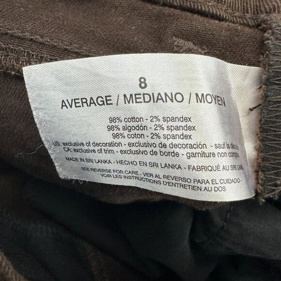 Gloria Vanderbilt Amanda Straight Leg Women's size 8 Brown Denim Jeans - Picture 4 of 5